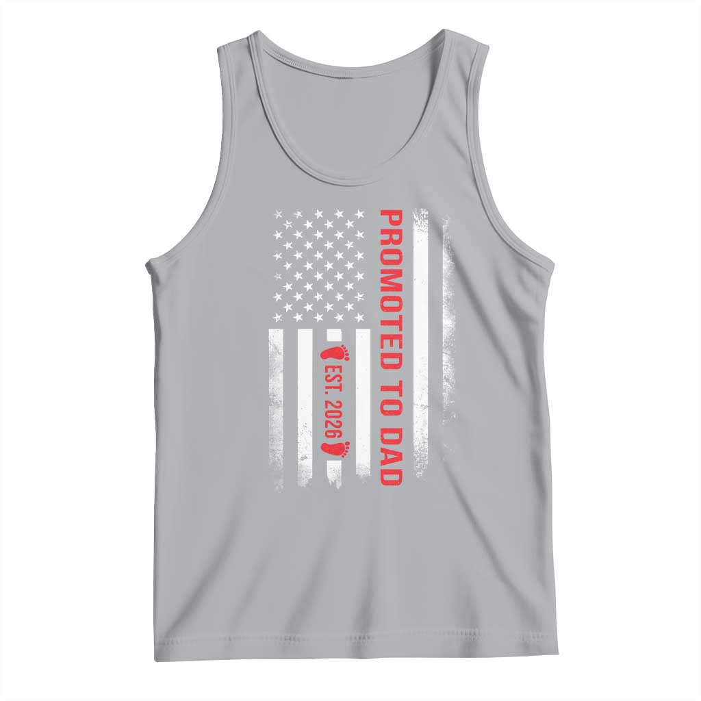 Promoted To Dad Est 2026 Tank Top New Dad 2026 Baby Announcement - Wonder Print Shop