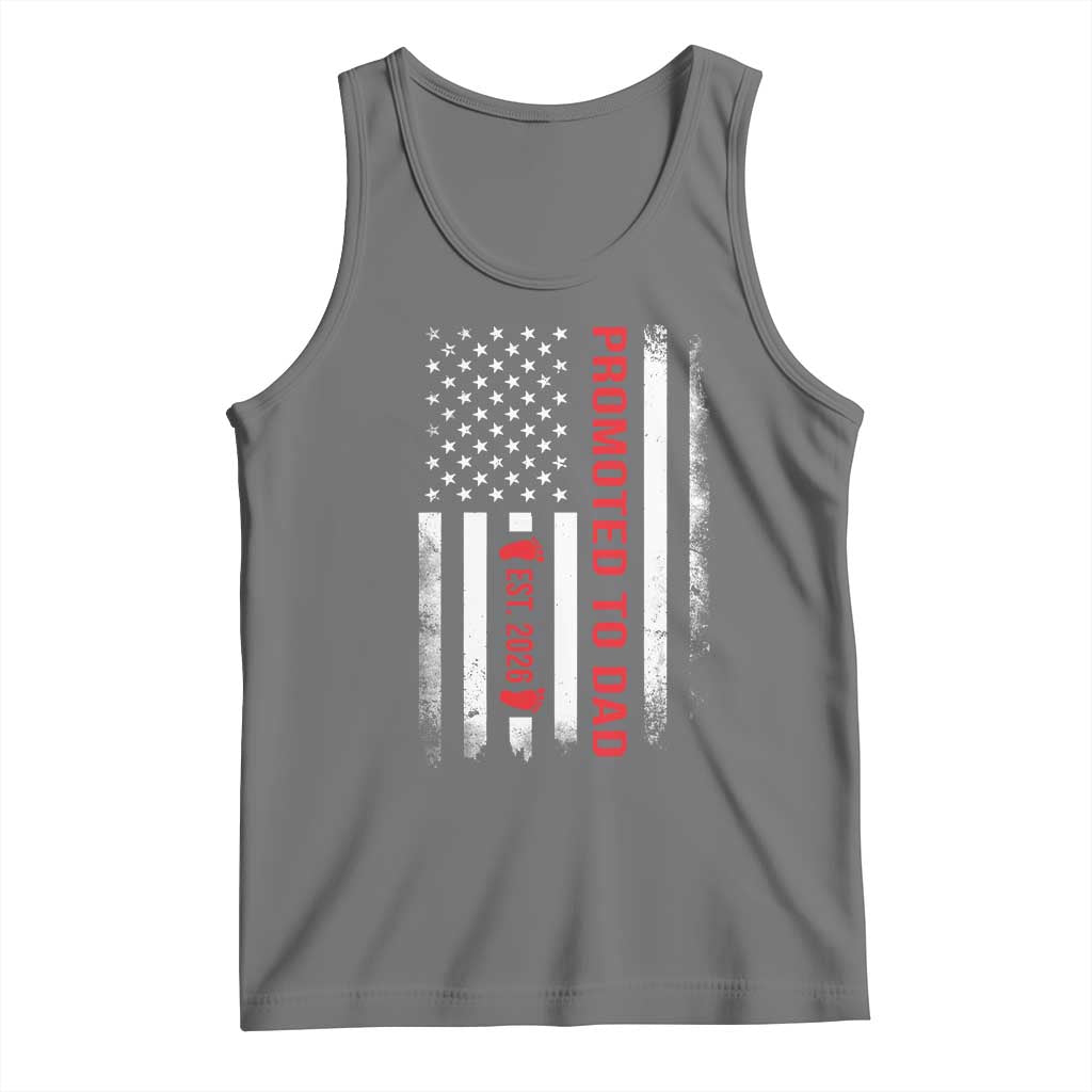 Promoted To Dad Est 2026 Tank Top New Dad 2026 Baby Announcement - Wonder Print Shop