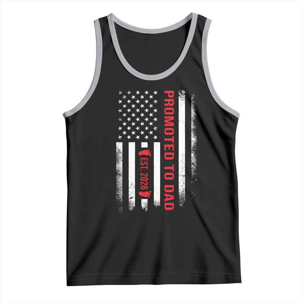 Promoted To Dad Est 2026 Tank Top New Dad 2026 Baby Announcement - Wonder Print Shop