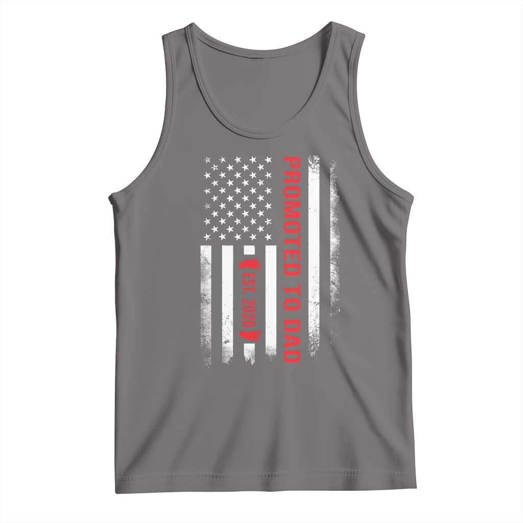 Promoted To Dad Est 2026 Tank Top New Dad 2026 Baby Announcement - Wonder Print Shop