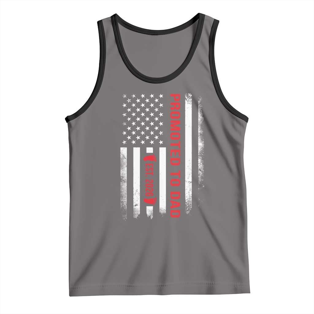 Promoted To Dad Est 2026 Tank Top New Dad 2026 Baby Announcement - Wonder Print Shop