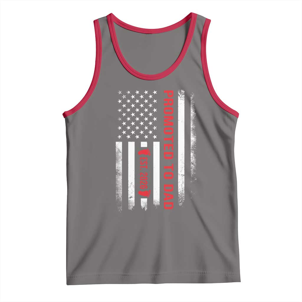 Promoted To Dad Est 2026 Tank Top New Dad 2026 Baby Announcement - Wonder Print Shop