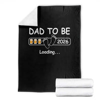 Funny Dad To Be 2026 Loading Throw Blanket New Dad Beer Lover - Wonder Print Shop