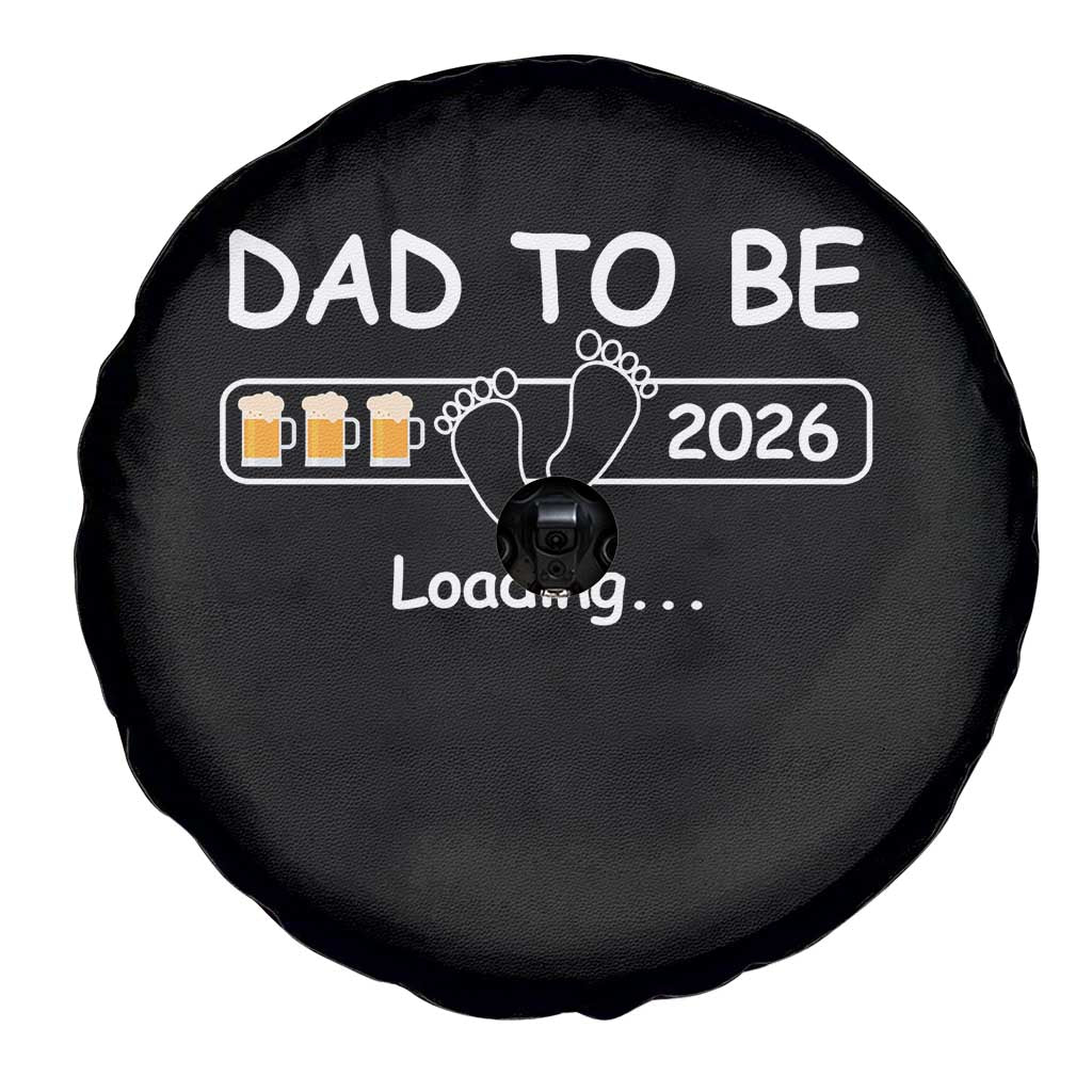 Funny Dad To Be 2026 Loading Spare Tire Cover New Dad Beer Lover - Wonder Print Shop