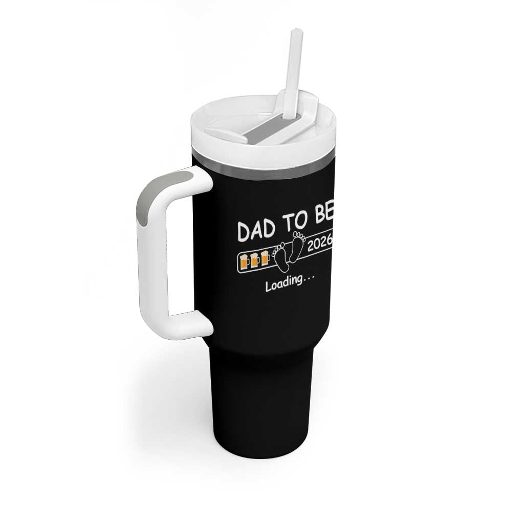 Funny Dad To Be 2026 Loading Tumbler With Handle New Dad Beer Lover - Wonder Print Shop