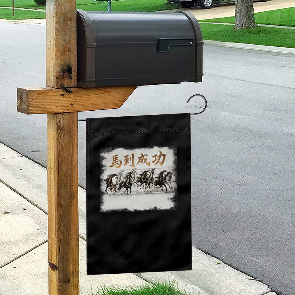 Year of The Horse 2026 Garden Flag Gallop Of The 8 Horses Lunar New Year