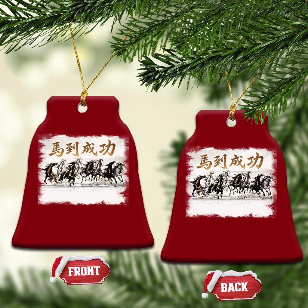 Year of The Horse 2026 Ceramic Ornament Gallop Of The 8 Horses Lunar New Year