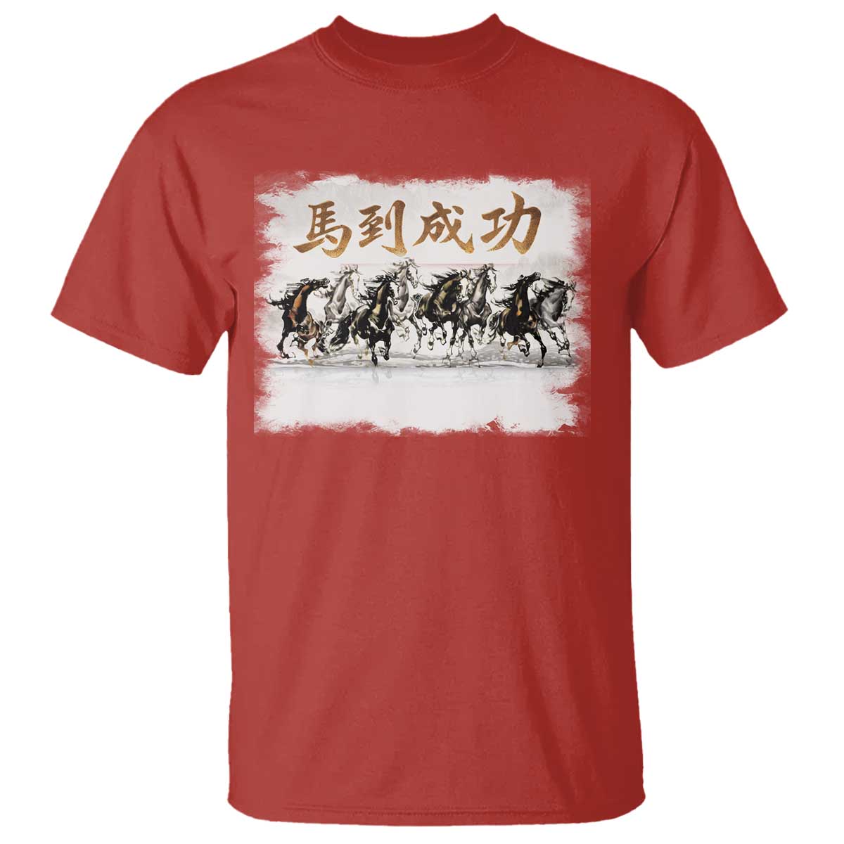 Year of The Horse 2026 T Shirt Gallop Of The 8 Horses Lunar New Year