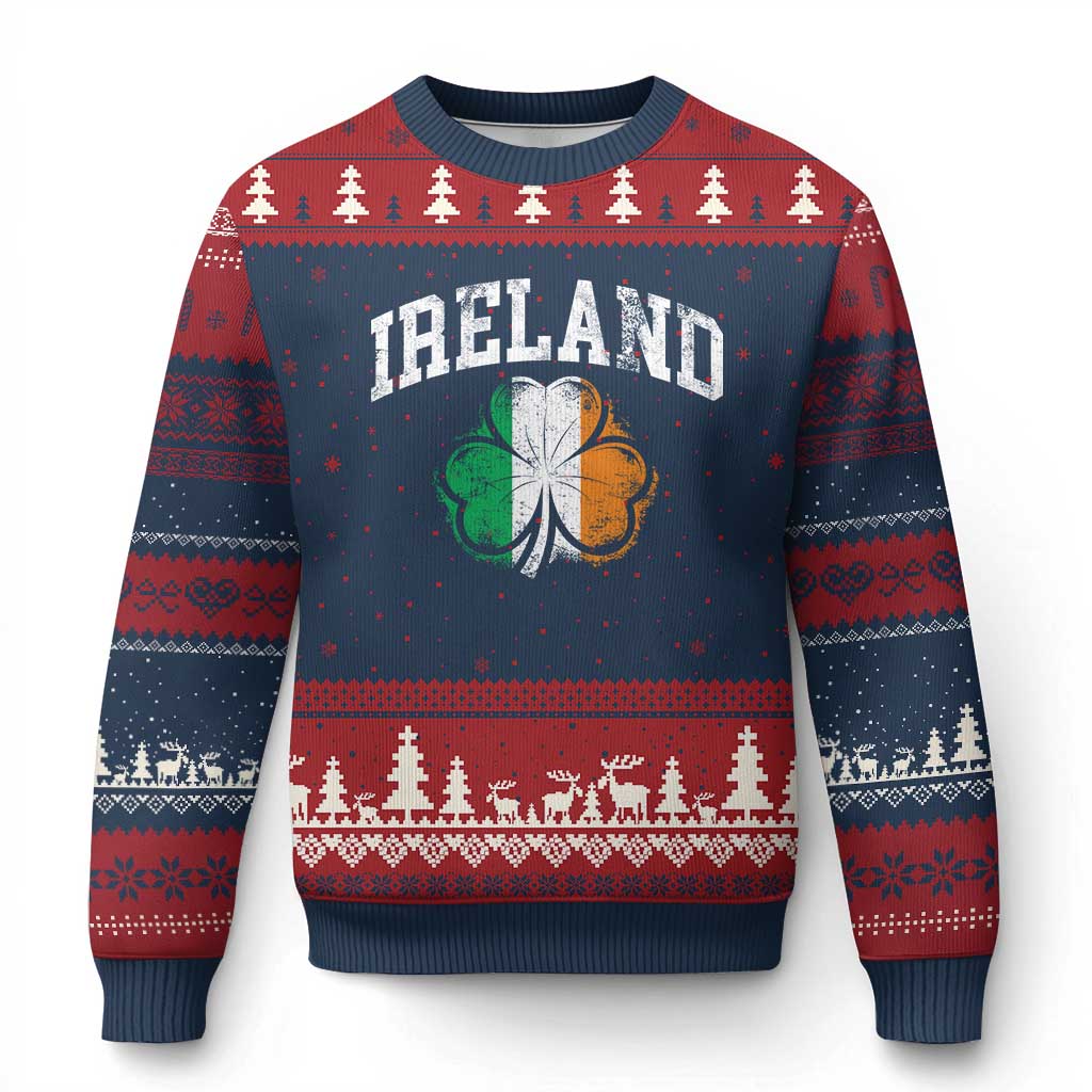Irish Pride Ugly Christmas Sweater Ireland Shamrock Flag St Patricks Day