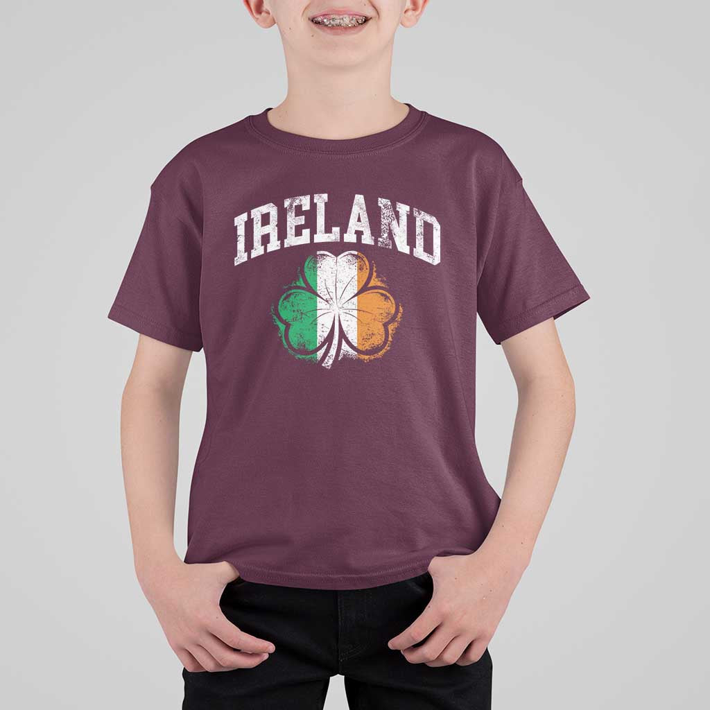 Irish Pride T Shirt For Kid Ireland Shamrock Flag St Patricks Day