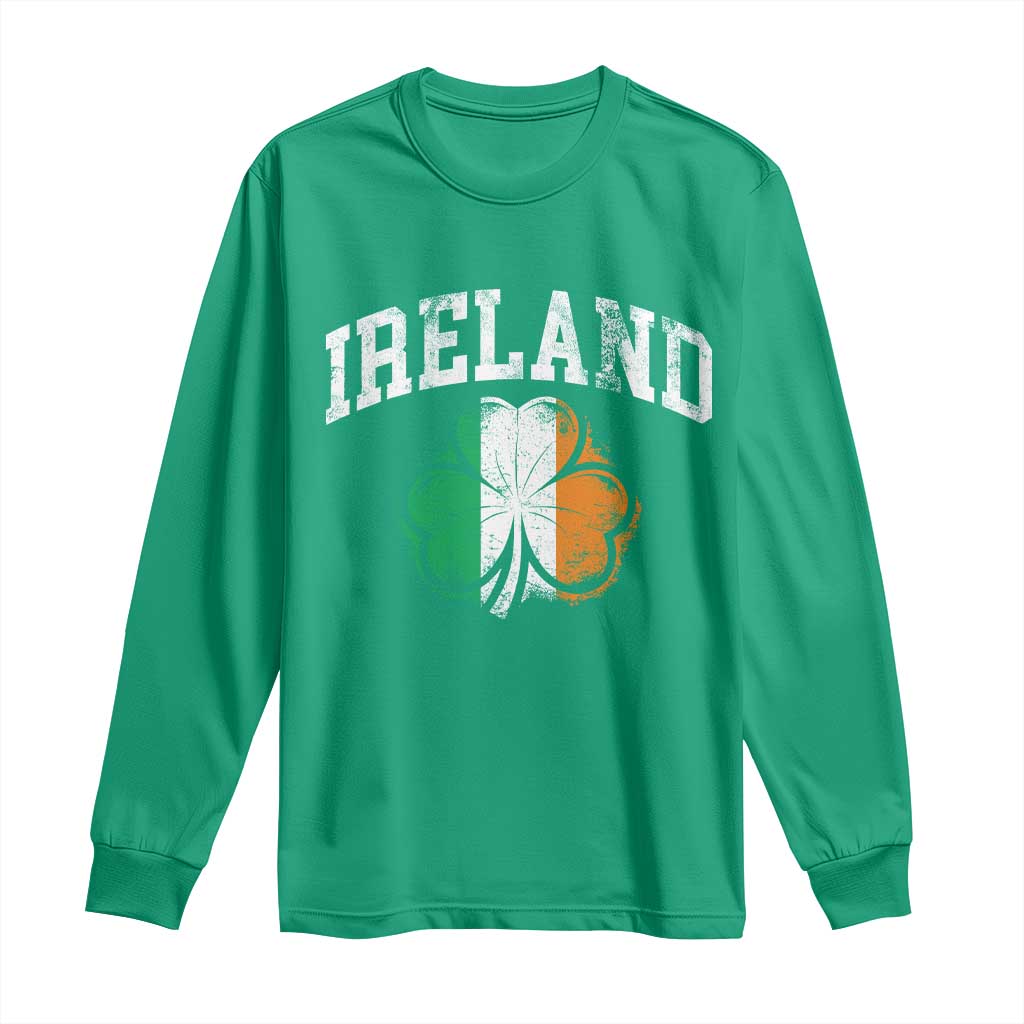 Irish Pride Long Sleeve Shirt Ireland Shamrock Flag St Patricks Day
