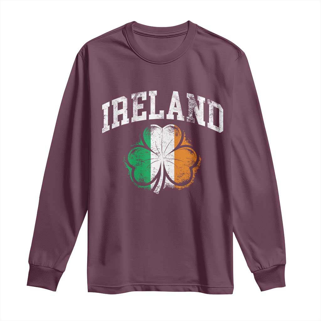 Irish Pride Long Sleeve Shirt Ireland Shamrock Flag St Patricks Day