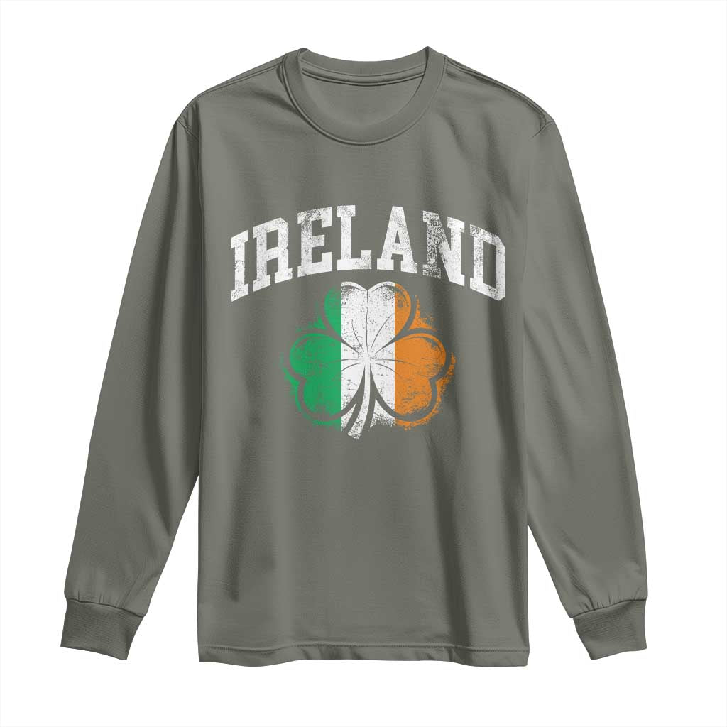 Irish Pride Long Sleeve Shirt Ireland Shamrock Flag St Patricks Day