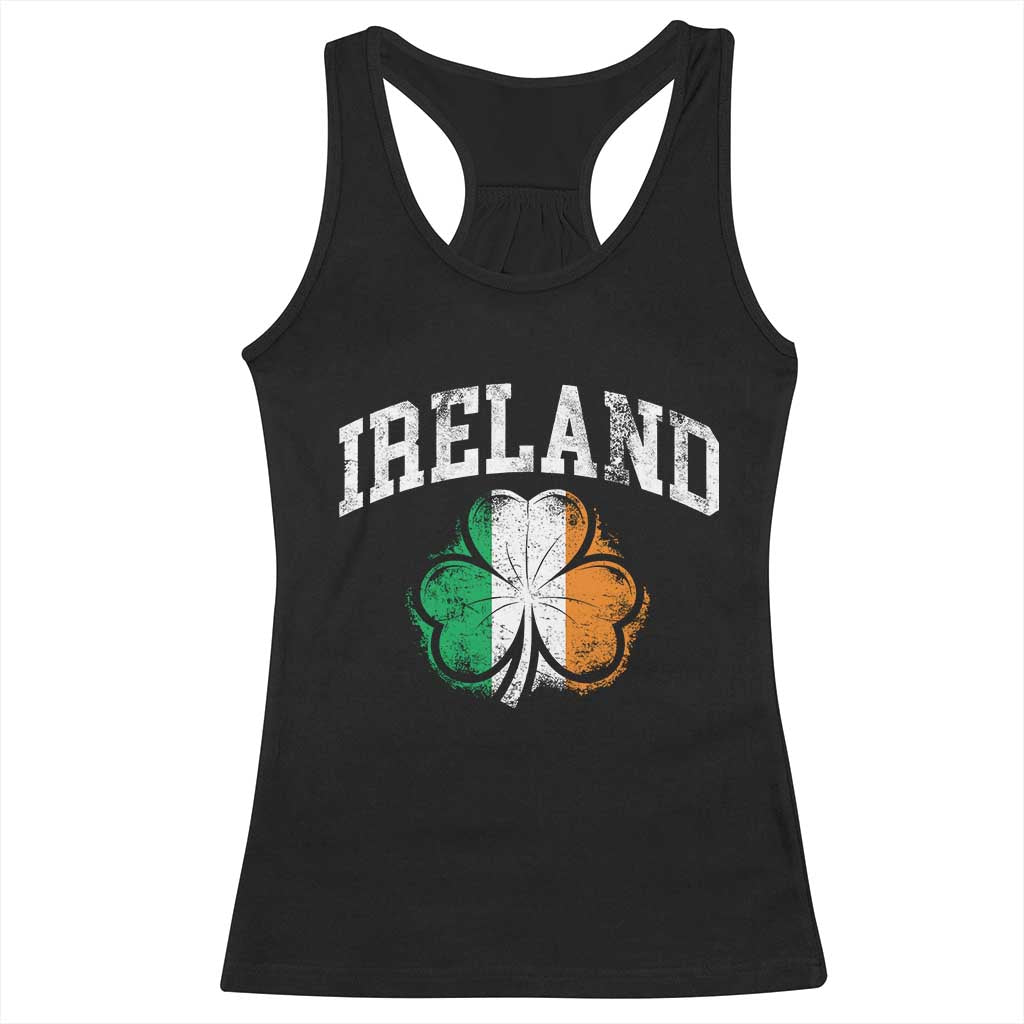 Irish Pride Racerback Tank Top Ireland Shamrock Flag St Patricks Day