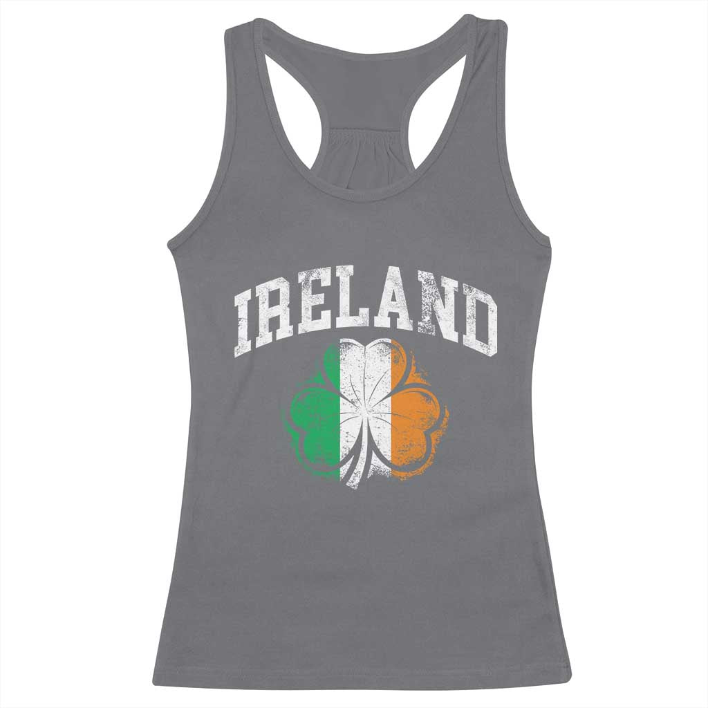 Irish Pride Racerback Tank Top Ireland Shamrock Flag St Patricks Day