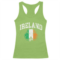 Irish Pride Racerback Tank Top Ireland Shamrock Flag St Patricks Day