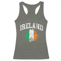 Irish Pride Racerback Tank Top Ireland Shamrock Flag St Patricks Day