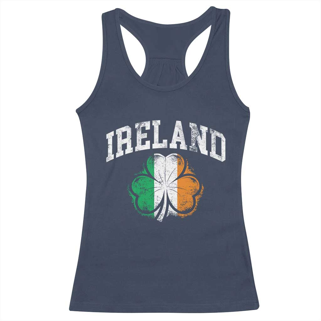 Irish Pride Racerback Tank Top Ireland Shamrock Flag St Patricks Day