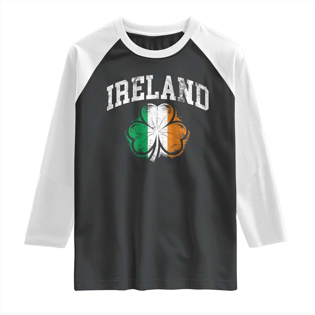 Irish Pride Raglan Shirt Ireland Shamrock Flag St Patricks Day