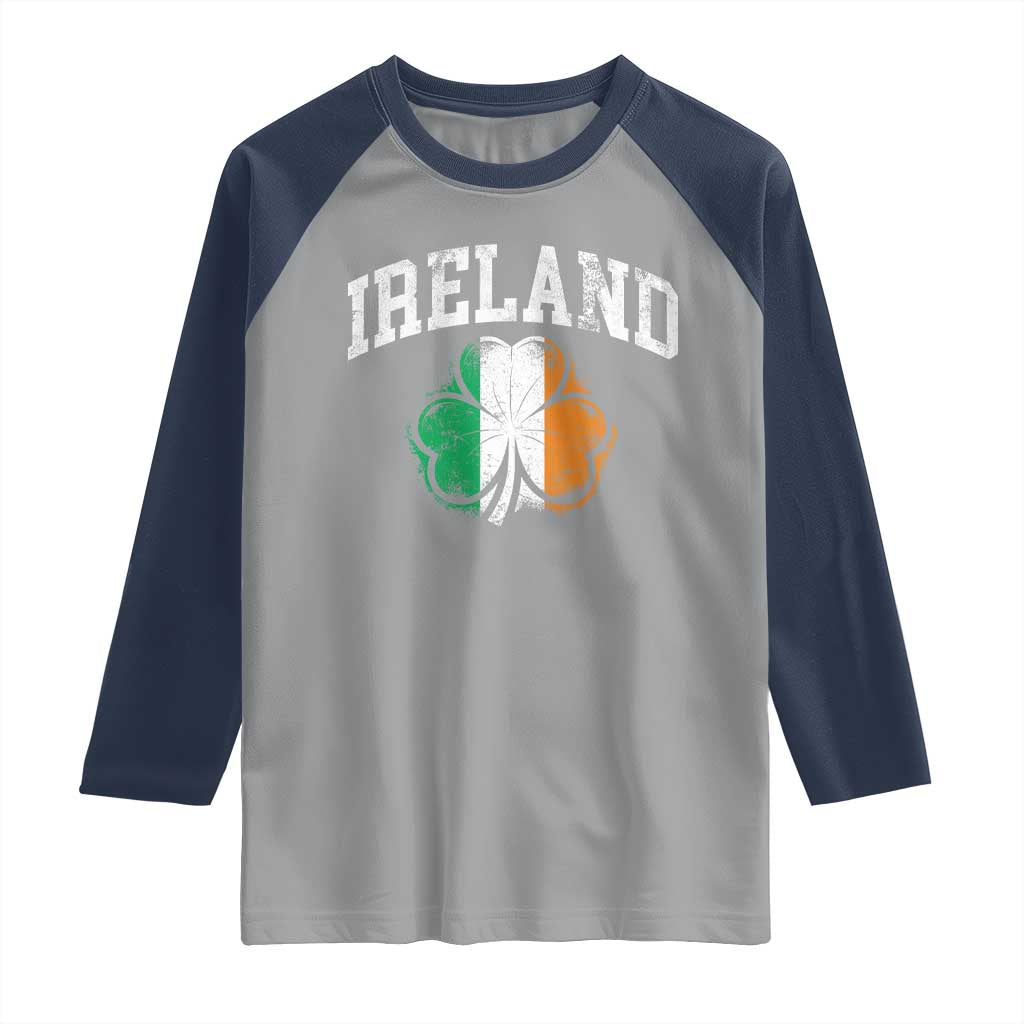 Irish Pride Raglan Shirt Ireland Shamrock Flag St Patricks Day