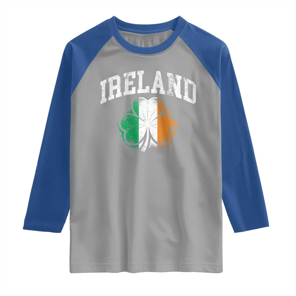 Irish Pride Raglan Shirt Ireland Shamrock Flag St Patricks Day