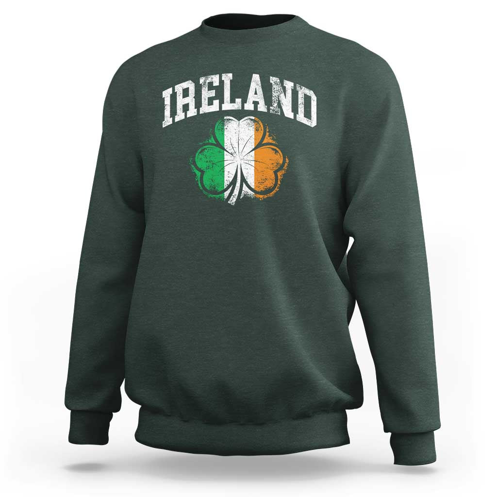 Irish Pride Sweatshirt Ireland Shamrock Flag St Patricks Day