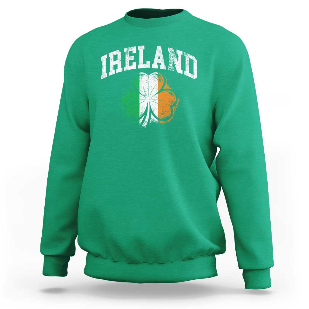 Irish Pride Sweatshirt Ireland Shamrock Flag St Patricks Day