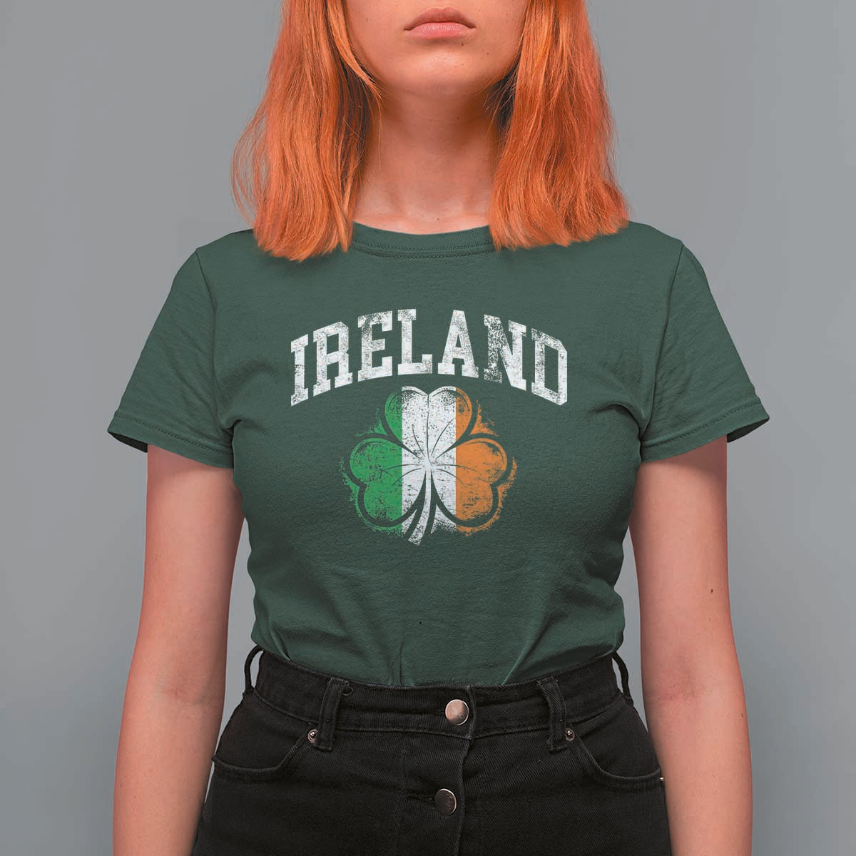 Irish Pride T Shirt For Women Ireland Shamrock Flag St Patricks Day