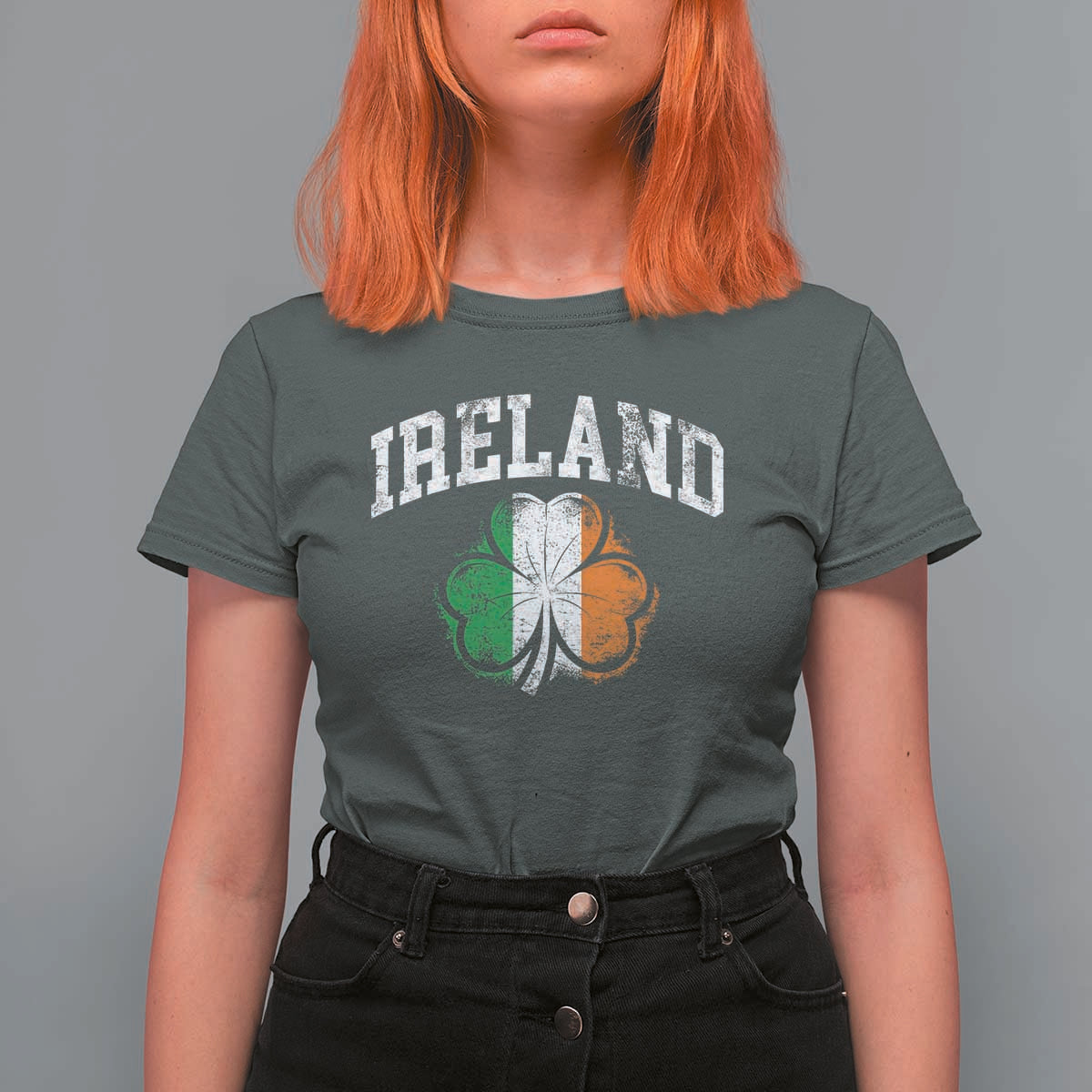 Irish Pride T Shirt For Women Ireland Shamrock Flag St Patricks Day
