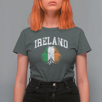 Irish Pride T Shirt For Women Ireland Shamrock Flag St Patricks Day