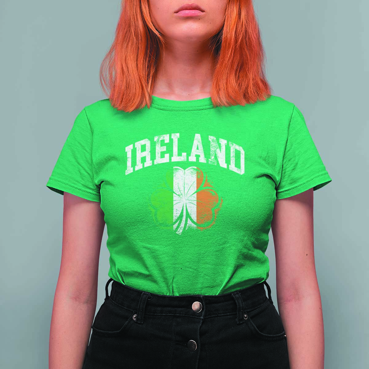 Irish Pride T Shirt For Women Ireland Shamrock Flag St Patricks Day