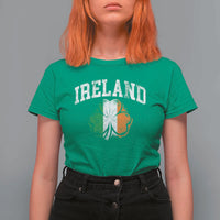 Irish Pride T Shirt For Women Ireland Shamrock Flag St Patricks Day
