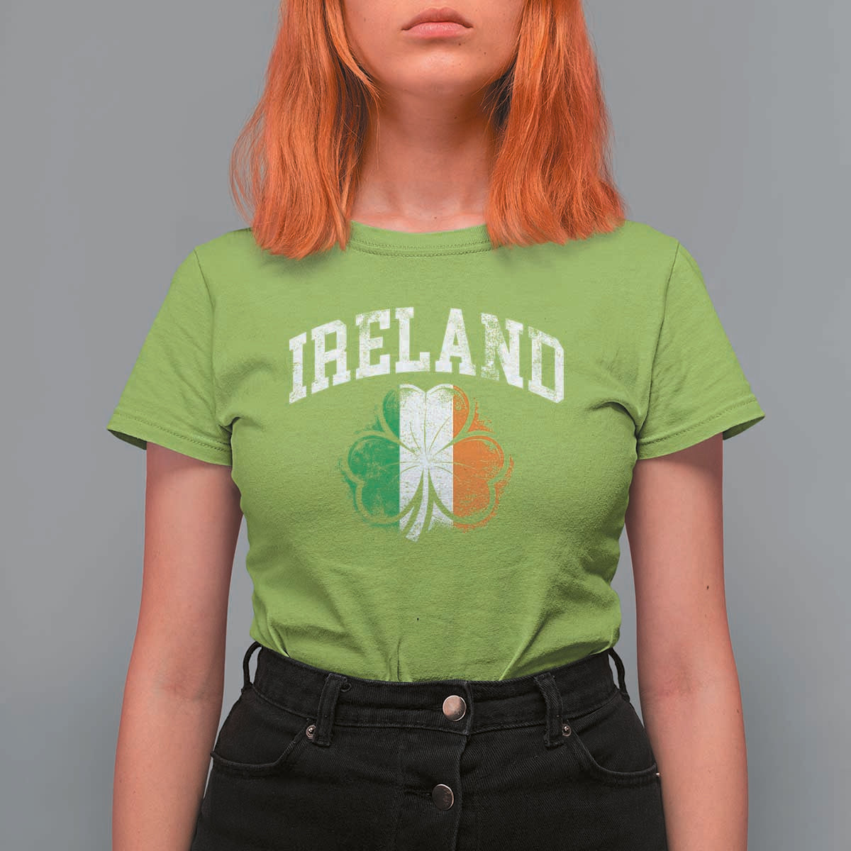 Irish Pride T Shirt For Women Ireland Shamrock Flag St Patricks Day
