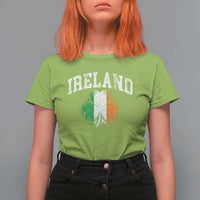 Irish Pride T Shirt For Women Ireland Shamrock Flag St Patricks Day