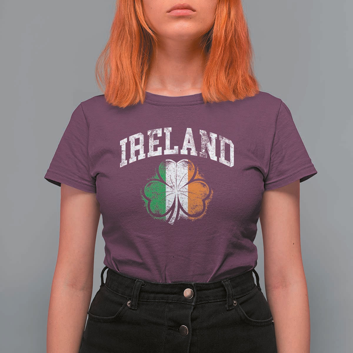 Irish Pride T Shirt For Women Ireland Shamrock Flag St Patricks Day