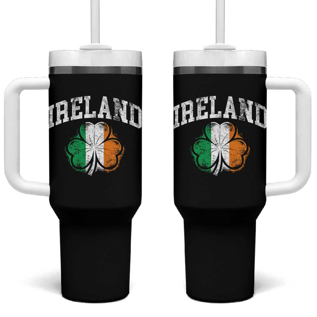 Irish Pride Tumbler With Handle Ireland Shamrock Flag St Patricks Day