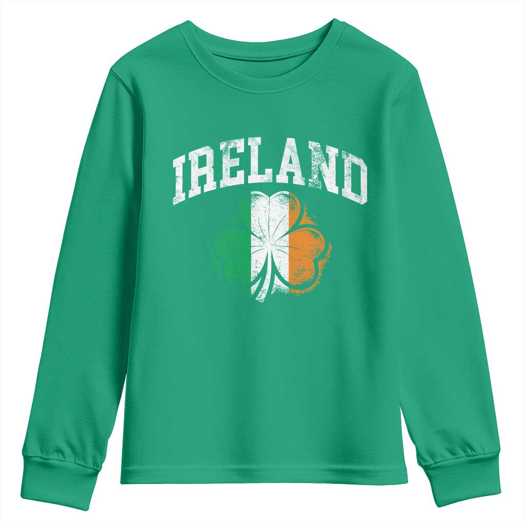 Irish Pride Youth Sweatshirt Ireland Shamrock Flag St Patricks Day