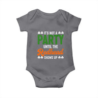 It Is Not A Party Until The Redhead Shows Up Baby Onesie Funny Irish St Patricks Day Shamrock