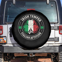 Funny Irish Temper Italian Attitude Spare Tire Cover Irish Italian Pride Vintage Shamrock