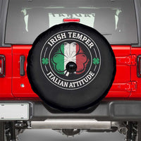 Funny Irish Temper Italian Attitude Spare Tire Cover Irish Italian Pride Vintage Shamrock