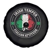 Funny Irish Temper Italian Attitude Spare Tire Cover Irish Italian Pride Vintage Shamrock