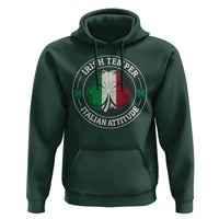 Funny Irish Temper Italian Attitude Hoodie Irish Italian Pride Vintage Shamrock