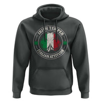 Funny Irish Temper Italian Attitude Hoodie Irish Italian Pride Vintage Shamrock