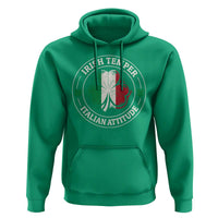Funny Irish Temper Italian Attitude Hoodie Irish Italian Pride Vintage Shamrock