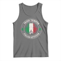 Funny Irish Temper Italian Attitude Tank Top Irish Italian Pride Vintage Shamrock