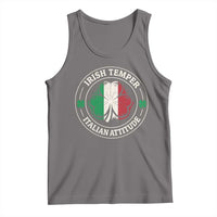 Funny Irish Temper Italian Attitude Tank Top Irish Italian Pride Vintage Shamrock