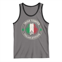 Funny Irish Temper Italian Attitude Tank Top Irish Italian Pride Vintage Shamrock