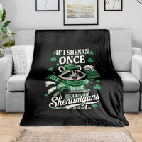 If I Shenan Once I Will Shenanigan Throw Blanket St Patricks Day Raccoon