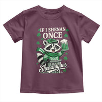 If I Shenan Once I Will Shenanigan Toddler T Shirt St Patricks Day Raccoon
