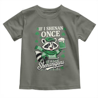 If I Shenan Once I Will Shenanigan Toddler T Shirt St Patricks Day Raccoon